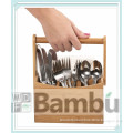 New Product for 2014 100% Moso Bamboo Cutlery Caddy/Holder
